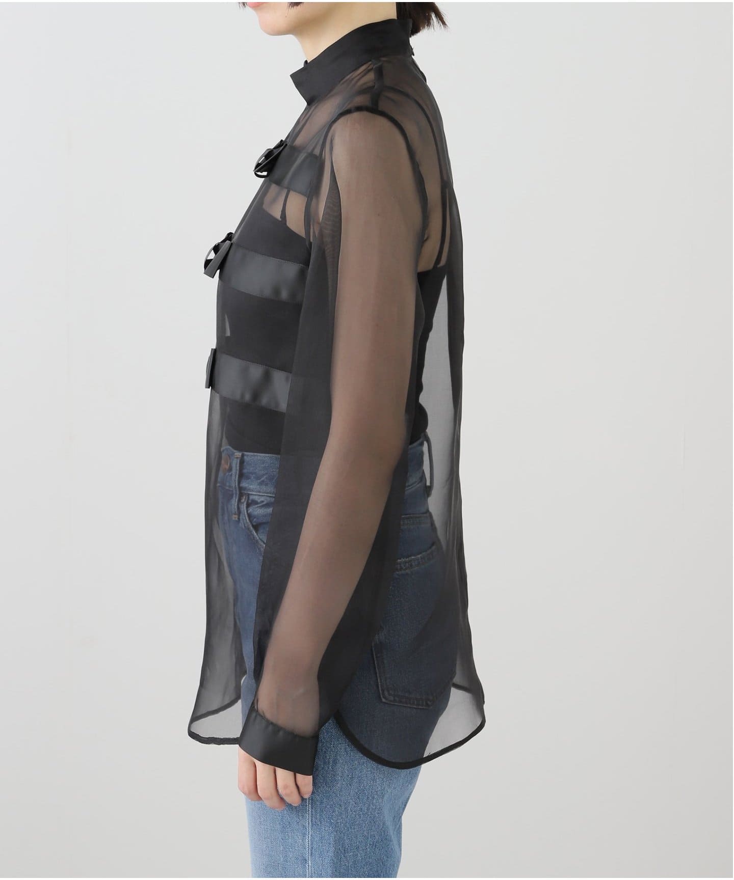 ブラウス シャツ NINA RICCI/ニナ リッチ SILK ORGANZA BOW TOP ブラウス 25PCTO015SE0789 レディース NINA RICCI/ニナ リッチ SILK ORGANZA BOW TOP ブラウス