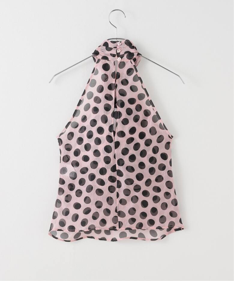 NINA RICCI/ニナ リッチ SILK SEERSUCKER DOTS TOP ブラウス 
