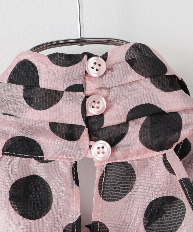 NINA RICCI/ニナ リッチ SILK SEERSUCKER DOTS TOP ブラウス 