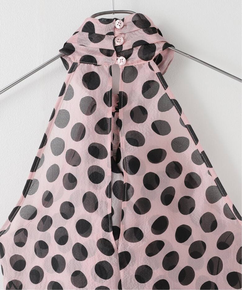 NINA RICCI/ニナ リッチ SILK SEERSUCKER DOTS TOP ブラウス 