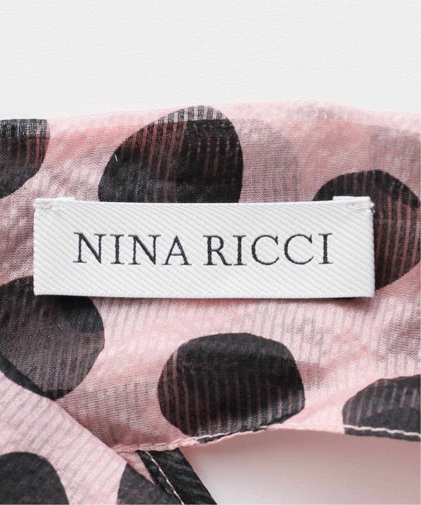 ブラウス シャツ NINA RICCI/ニナ リッチ SILK SEERSUCKER DOTS TOP ブラウス 25PCTO023SE1404 レデ NINA RICCI/ニナ リッチ SILK SEERSUCKER DOTS TOP ブラウス