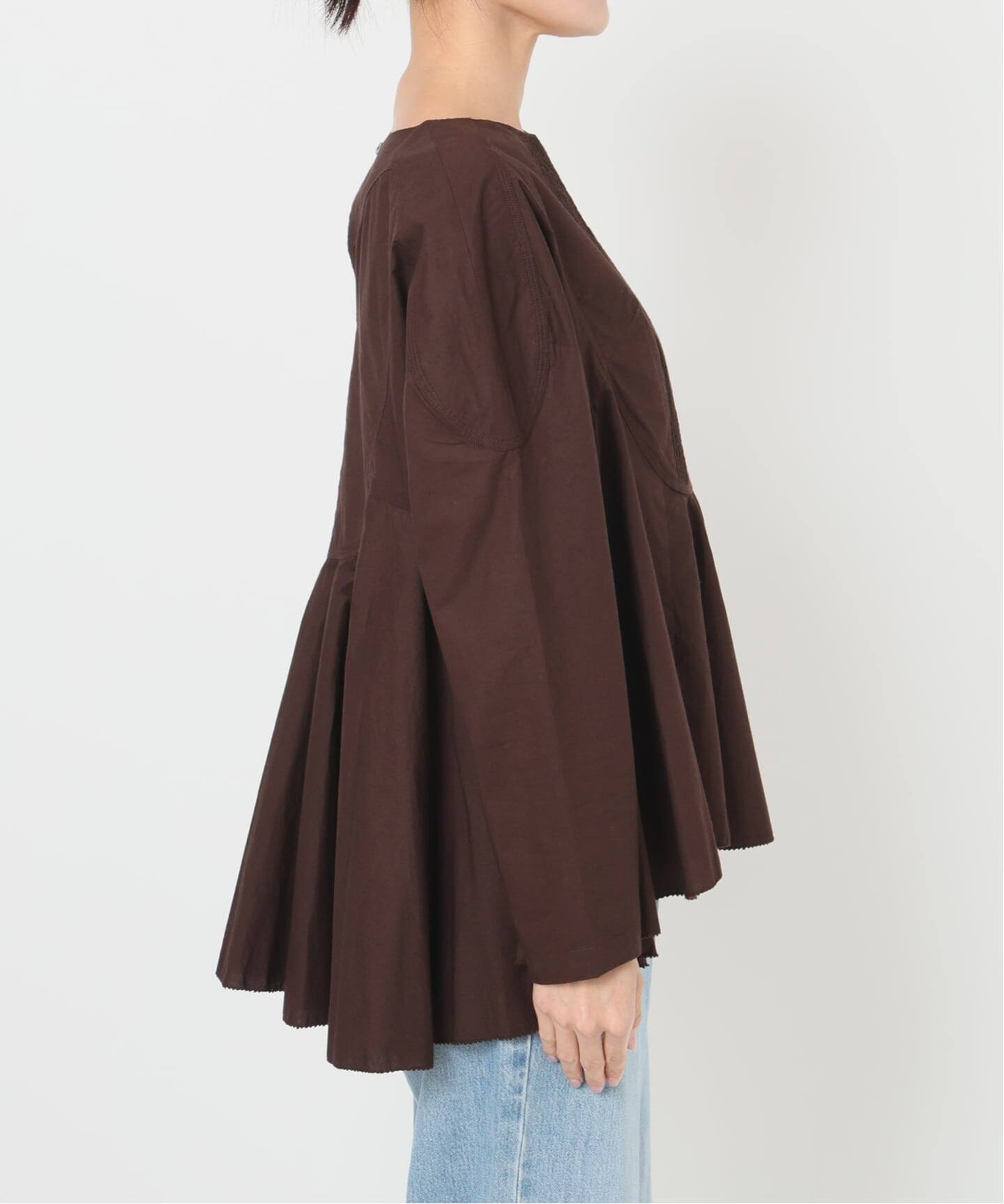 AAYUSHI/アユーシ 別注 フロントピンタックペプラムブラウス（シャツ