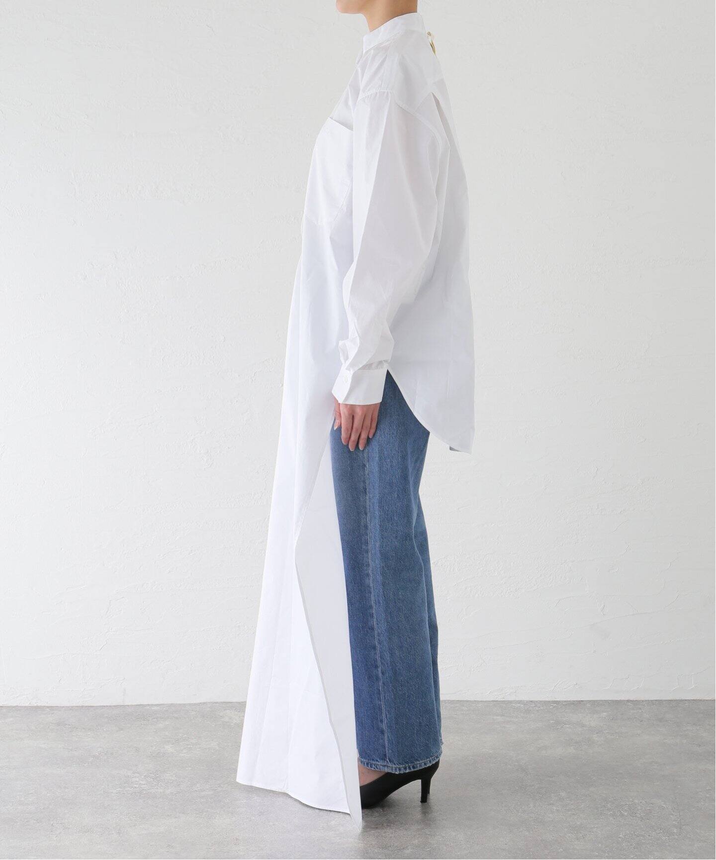 LITKOVSKA/リトコフスカ WAIST TWISTED COTTON BLOUSE ブラウス 