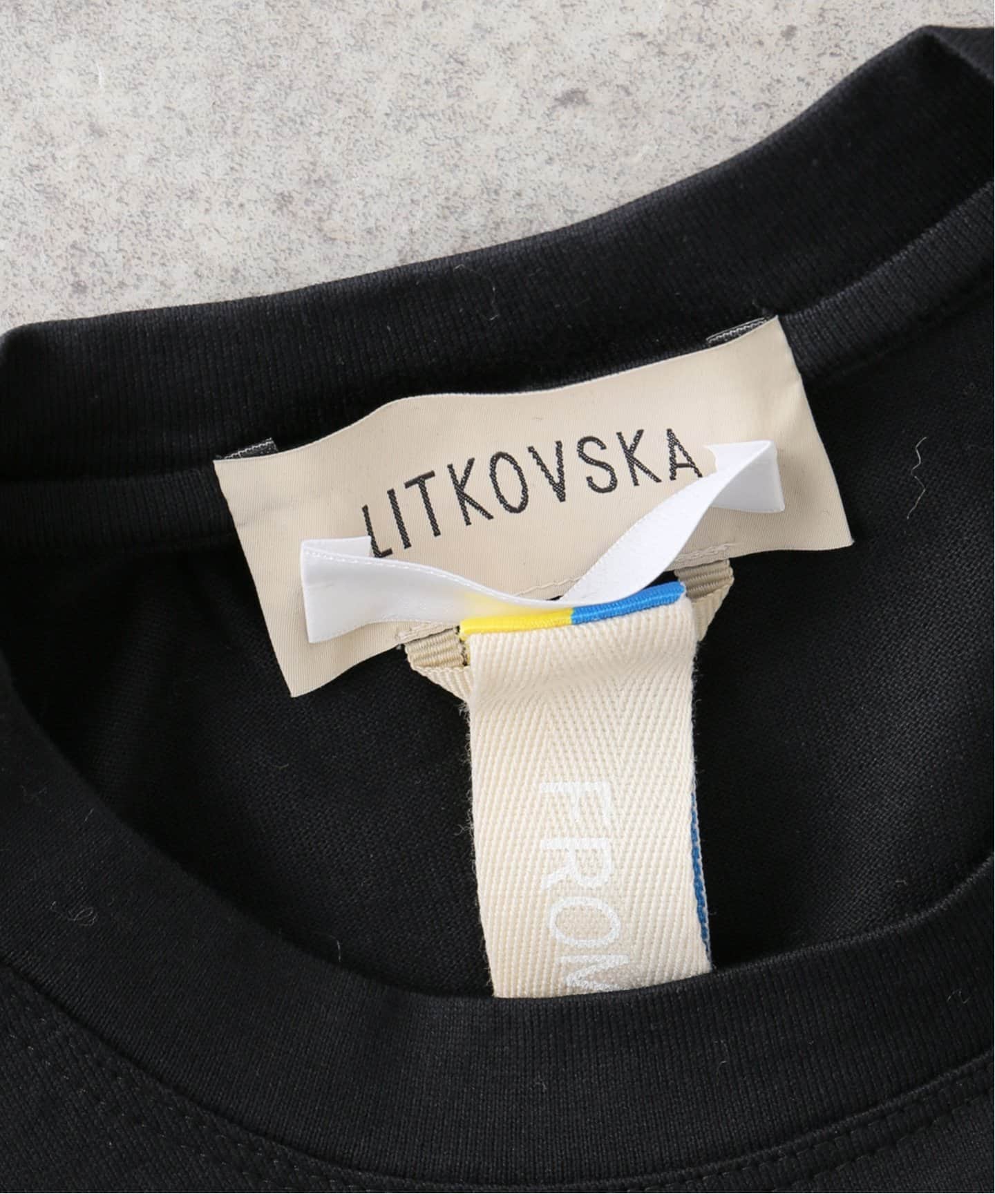 LITKOVSKA/リトコフスカ BLACK PUFF SLEEVE BLOUSE ブラウス T05SS25