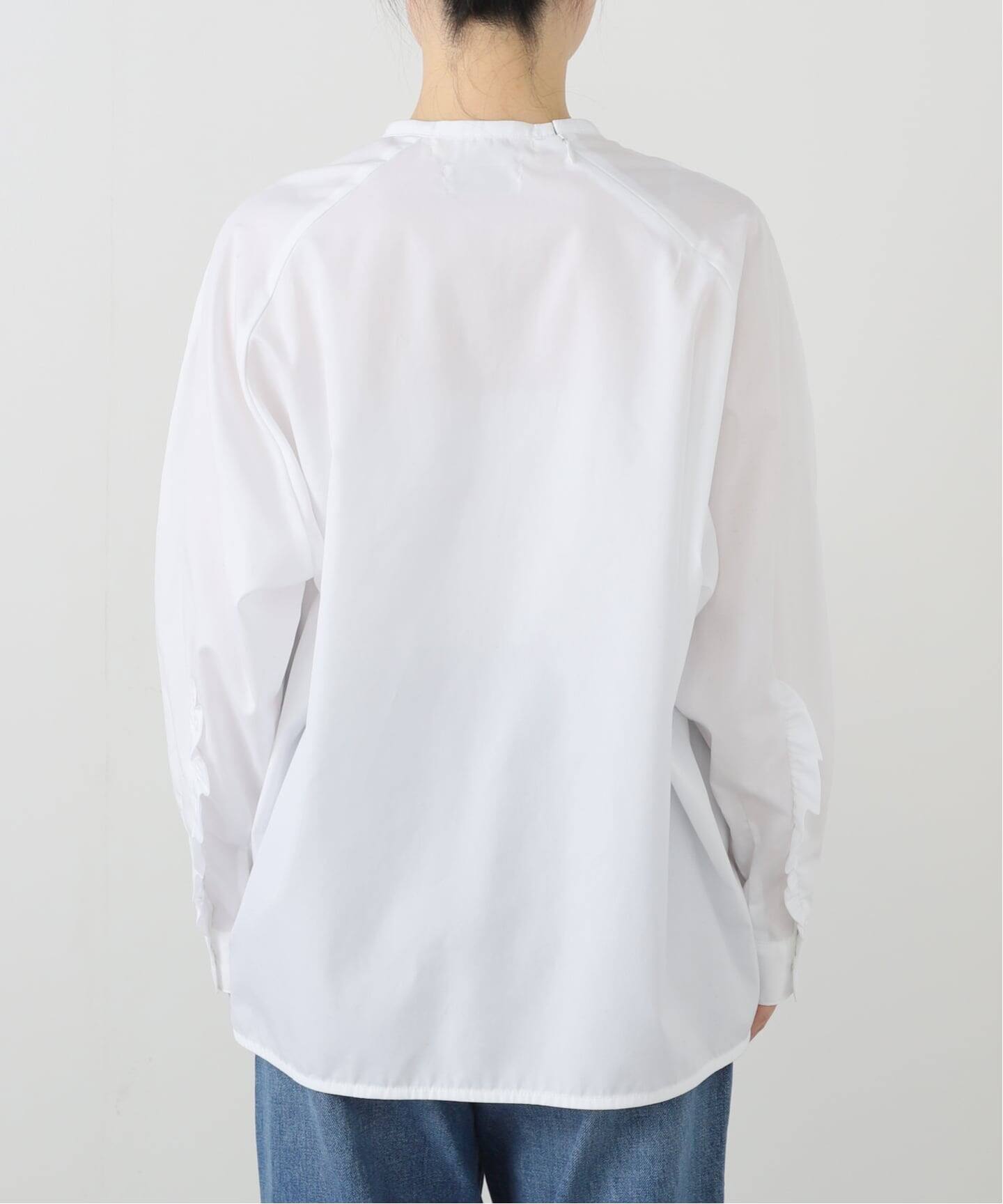 Maison IENA 別注 Nell/ネル 袖フリルブラウス 252-30300（シャツ