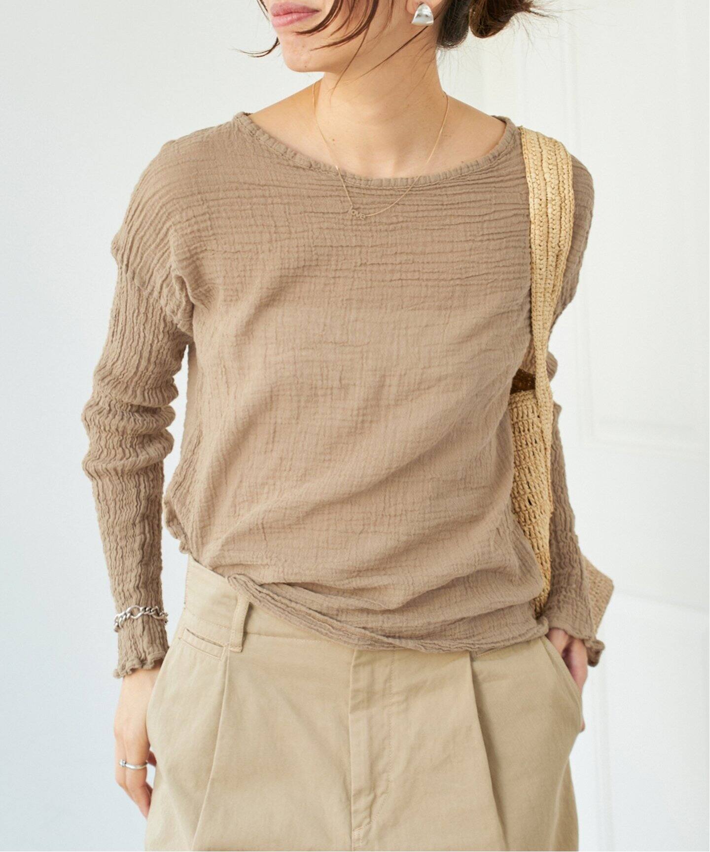 追加》LES ATELIERS FRANCAIS DE CONFECTION ロングスリーブトップス 