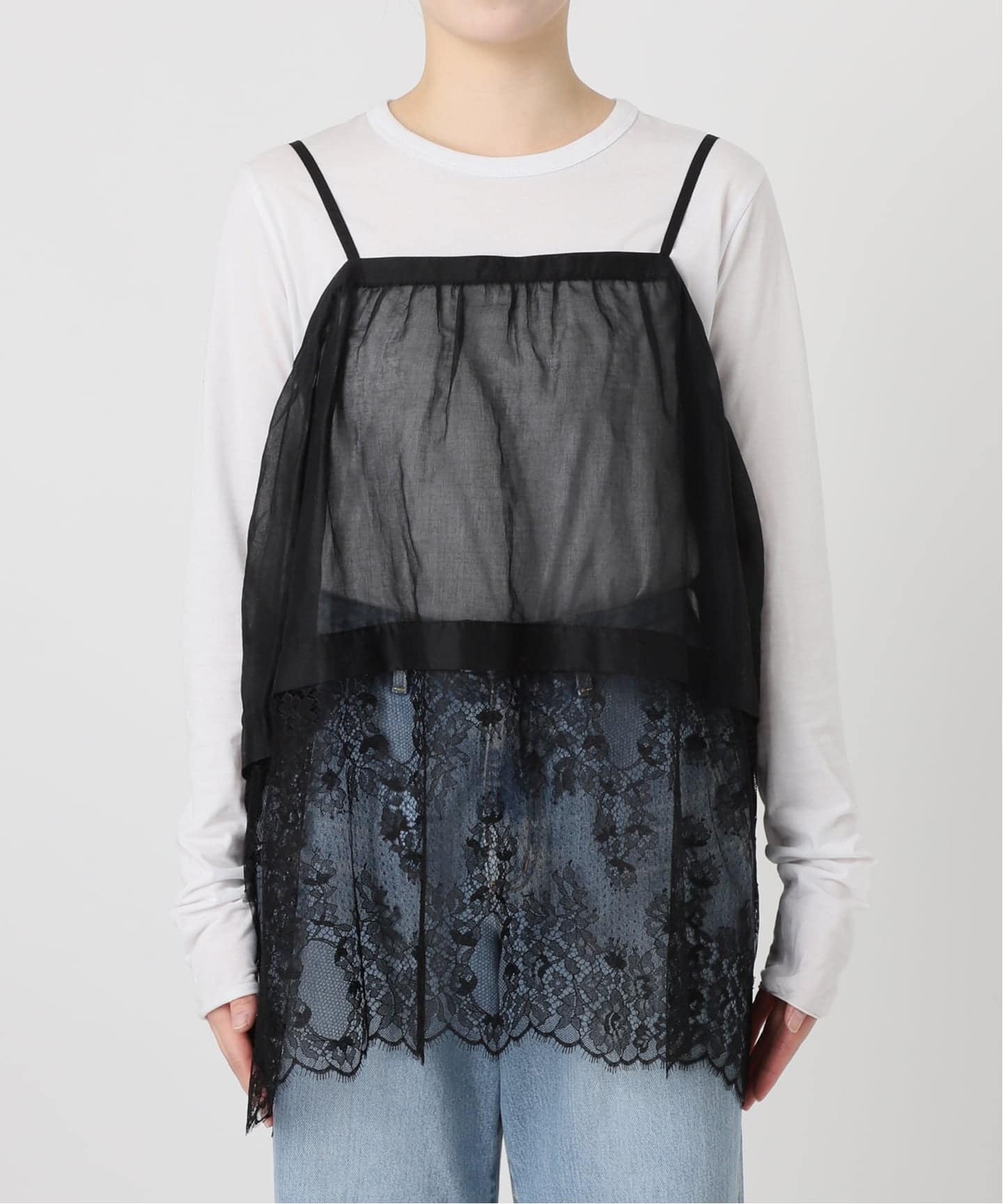 追加2》Heriter/エリテ リバーレースキャミソール（シャツ／ブラウス