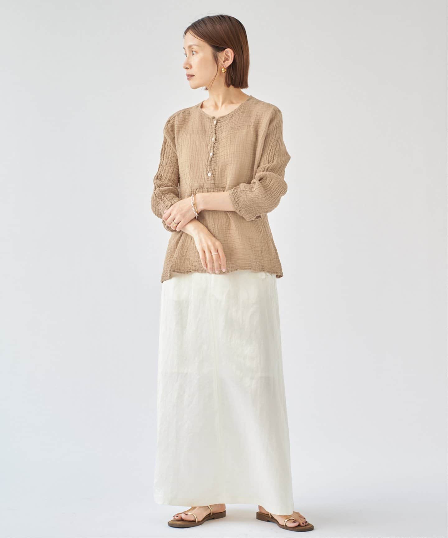 LES ATELIERS FRANCAIS DE CONFECTION トップス 追加予約》LES ATELIERS FRANCAIS DE CONFECTION ヘンリーネック