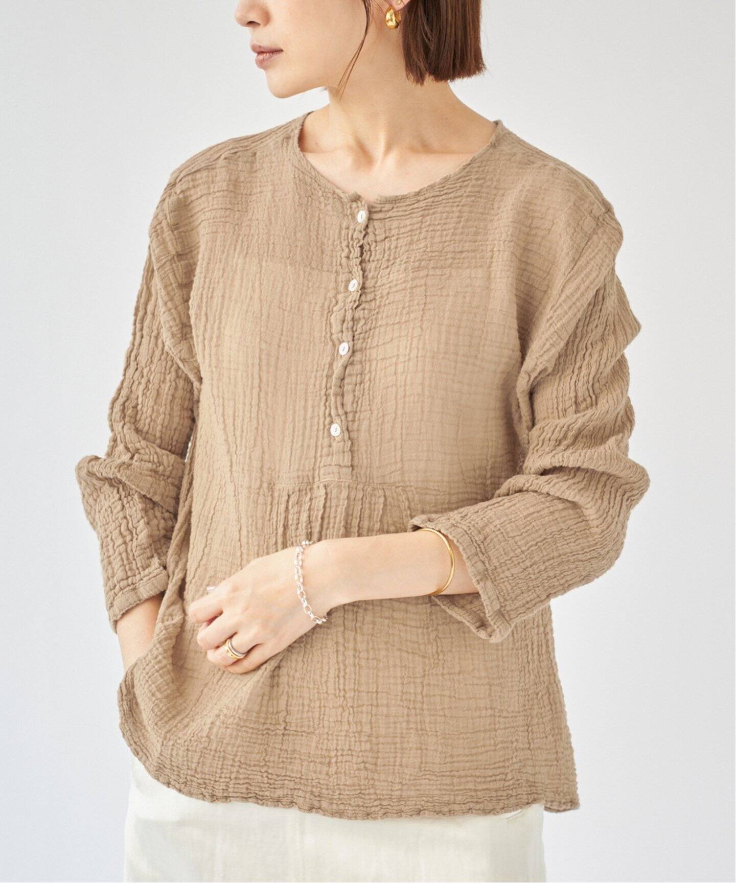 追加》LES ATELIERS FRANCAIS DE CONFECTION ヘンリーネック