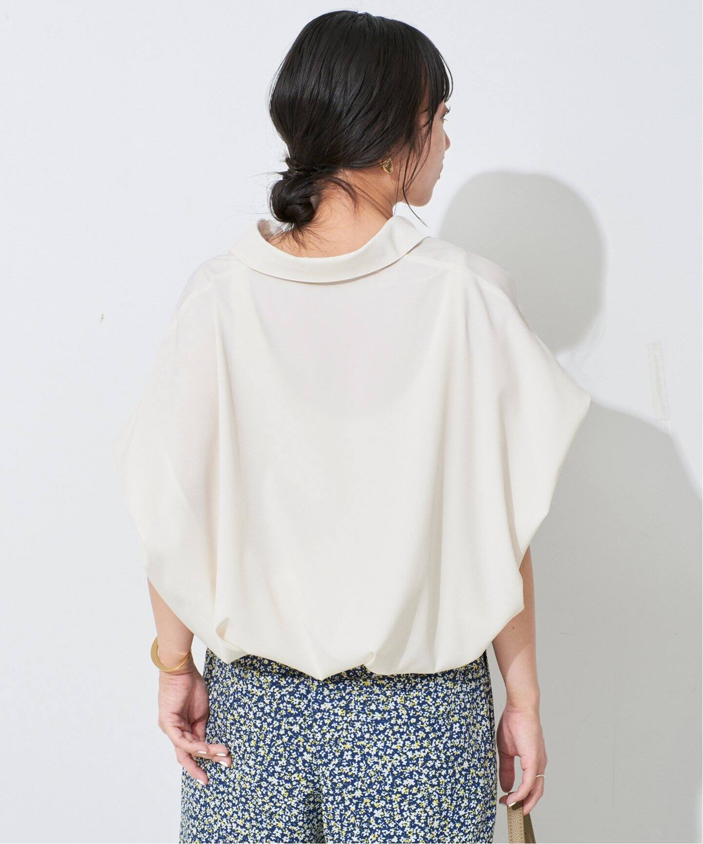 美品 スローブ イエナ ボックススリーブ ブラウス デザインブラウス ボックススリーブブラウス（シャツ／ブラウス）｜SLOBE IENA（スローブ
