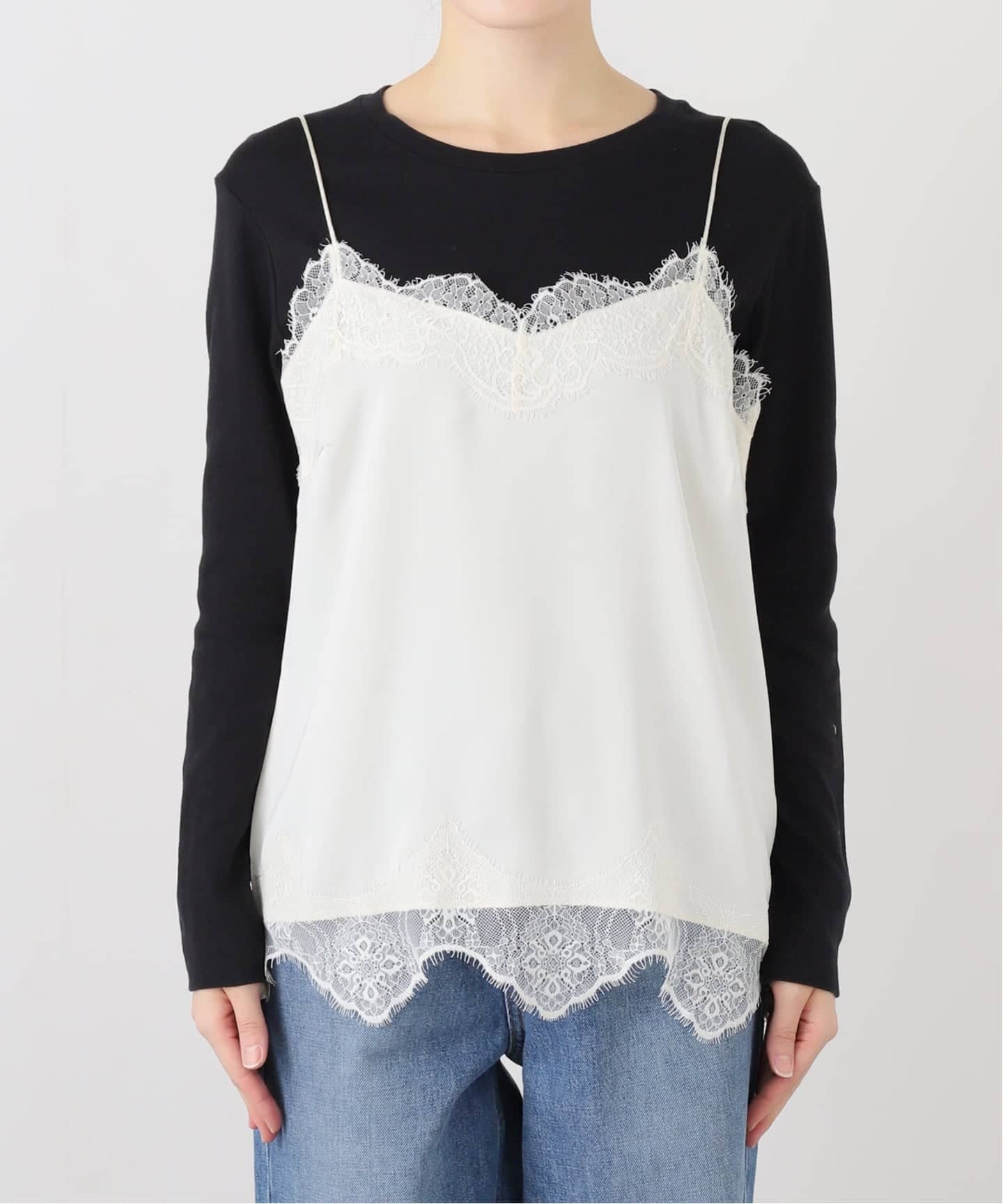 SLOBE IENA ショートレースキャミ SLOBE IENA ショートレースキャミ IENA（イエナ）の「レースショート