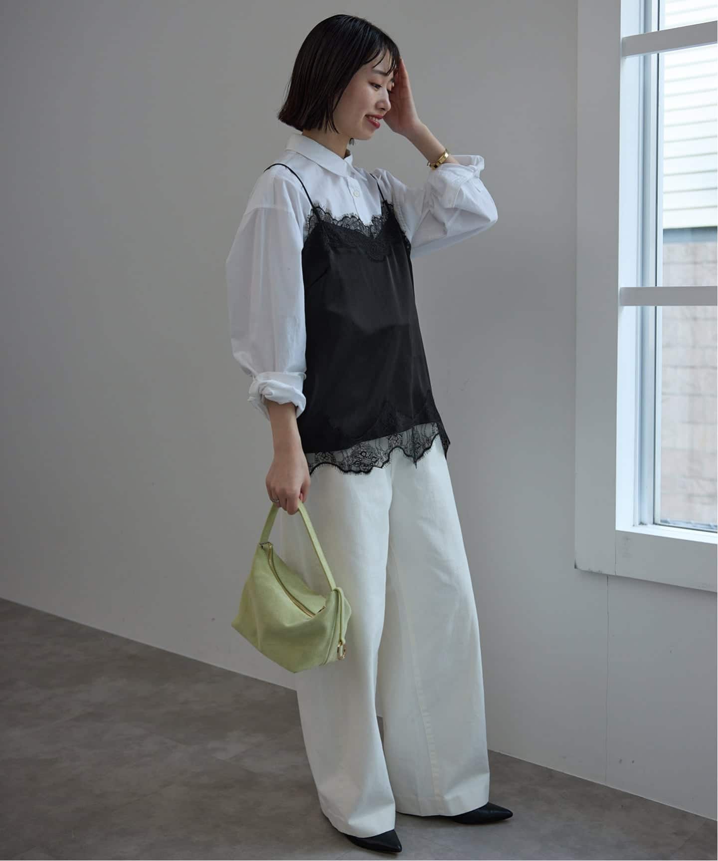 追加予約》サテンレースキャミソール（キャミソール）｜SLOBE IENA