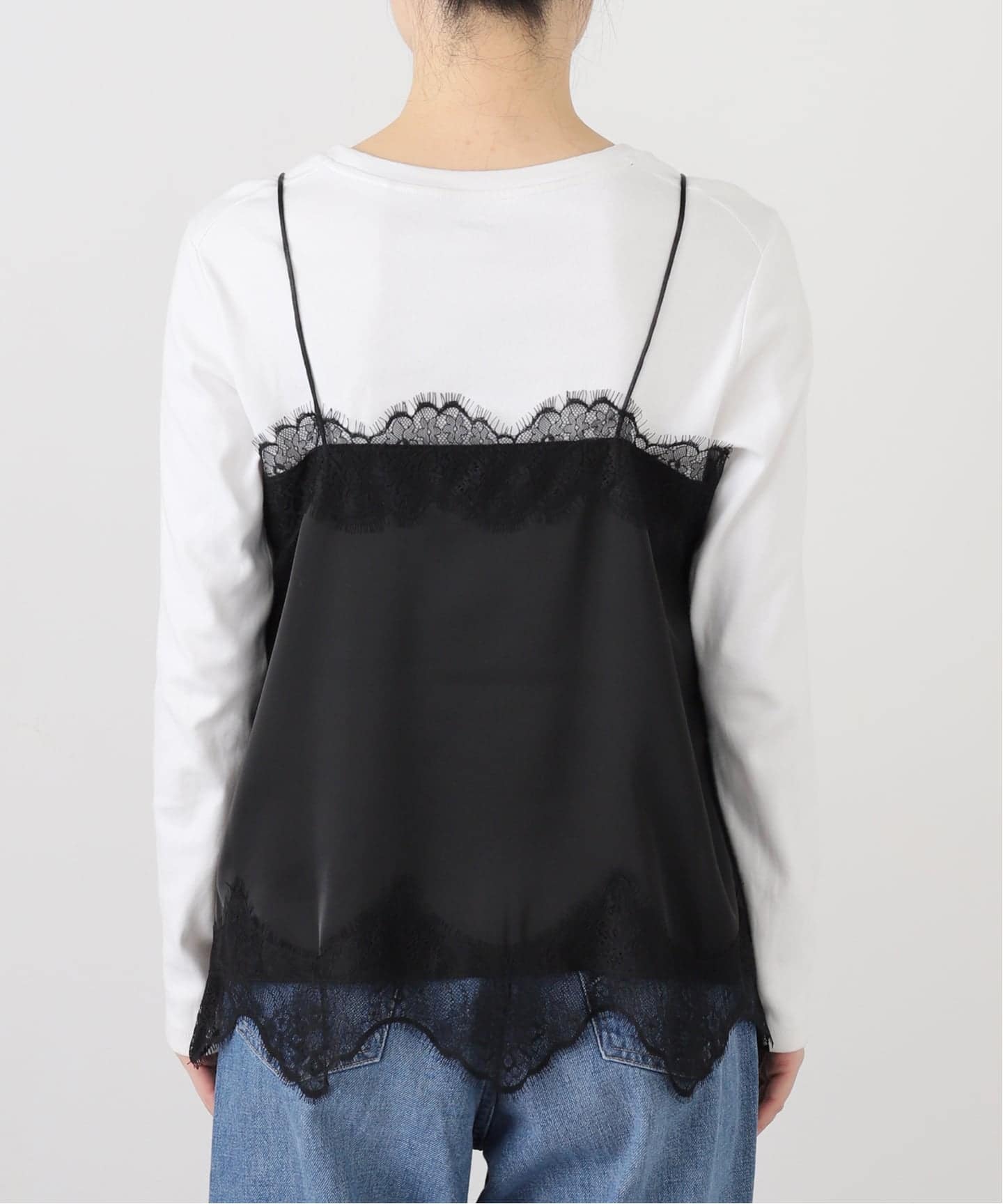 追加予約》サテンレースキャミソール（キャミソール）｜SLOBE IENA