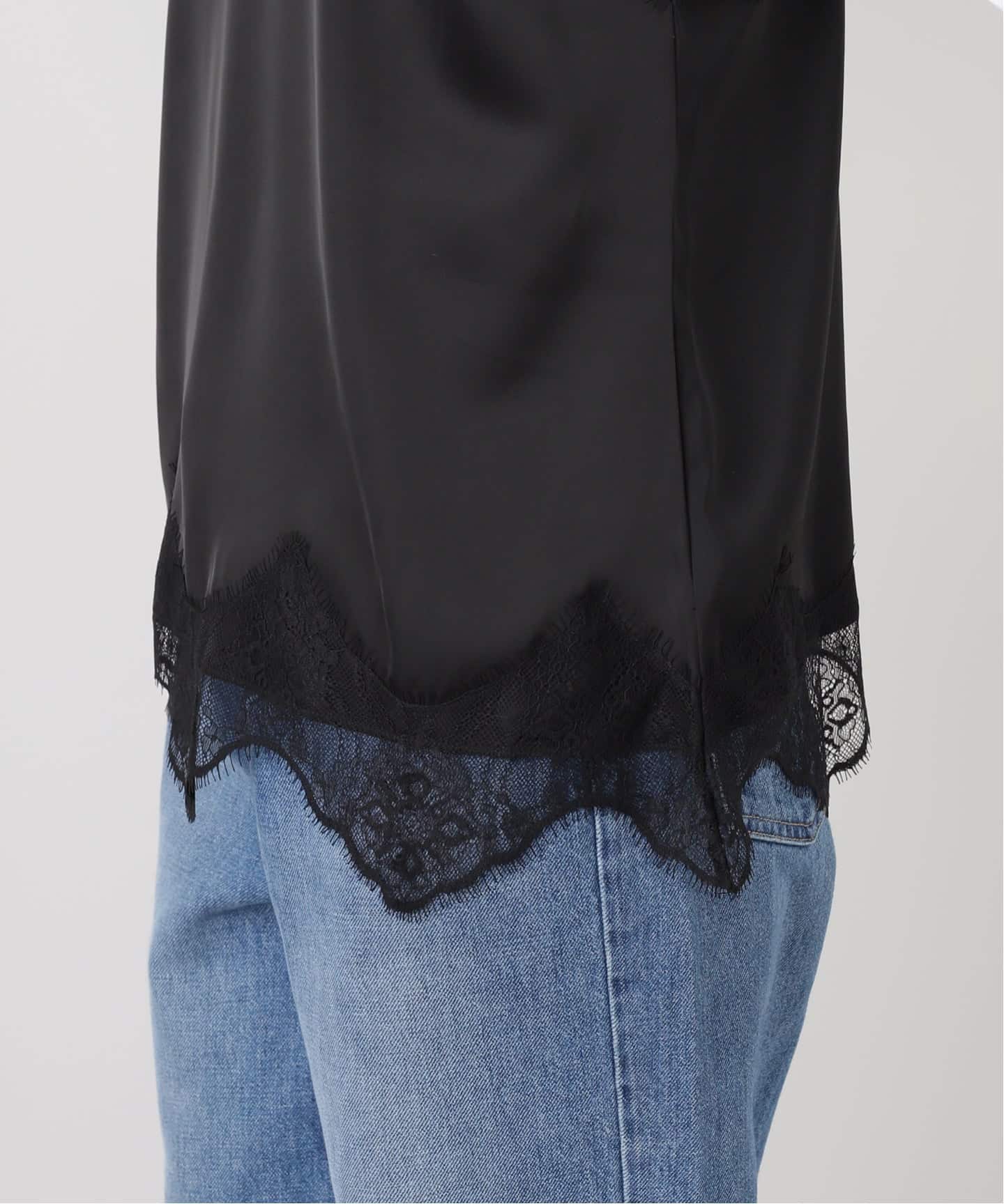 追加予約》サテンレースキャミソール（キャミソール）｜SLOBE IENA