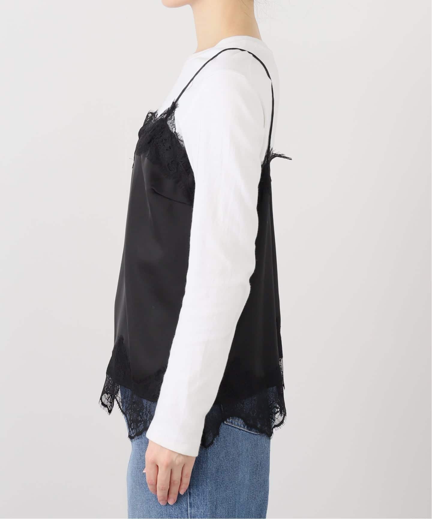 追加》サテンレースキャミソール（キャミソール）｜SLOBE IENA