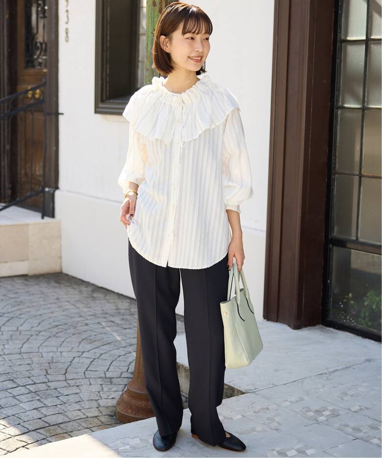 マルチWAY フリル付きブラウス（シャツ／ブラウス）｜SLOBE IENA  