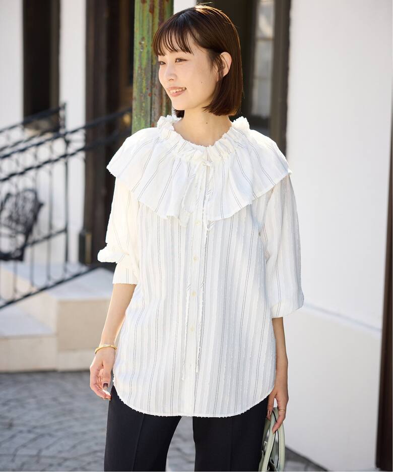 マルチWAY フリル付きブラウス（シャツ／ブラウス）｜SLOBE IENA  