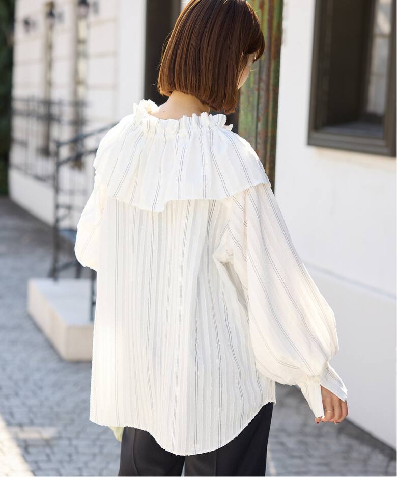 マルチWAY フリル付きブラウス（シャツ／ブラウス）｜SLOBE IENA  