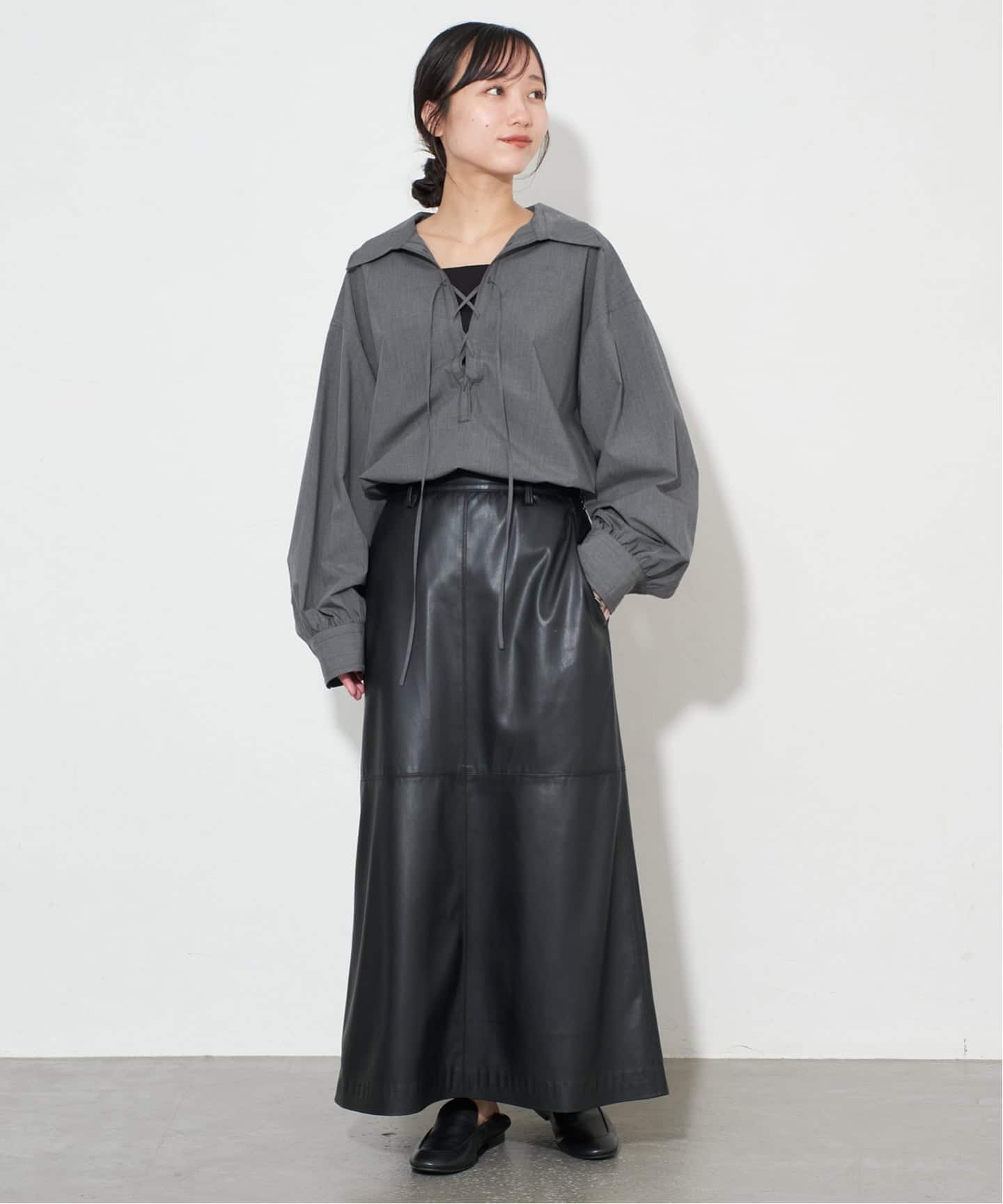 新品 SLOBE IENA レースアップブラウス レースアップシャツブラウス（シャツ／ブラウス）｜SLOBE IENA