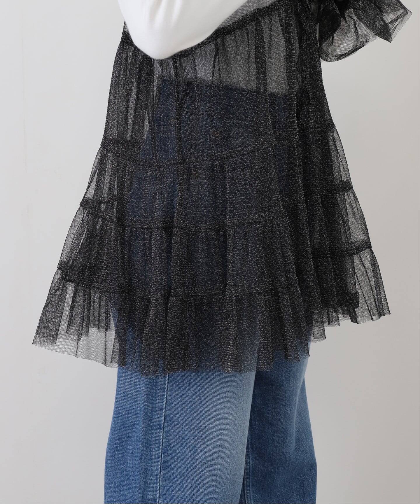 スローブ イエナ（SLOBE IENA）/チュールティアードキャミブラウス シュシュSET チュールティアードキャミブラウス シュシュSET（シャツ／ブラウス