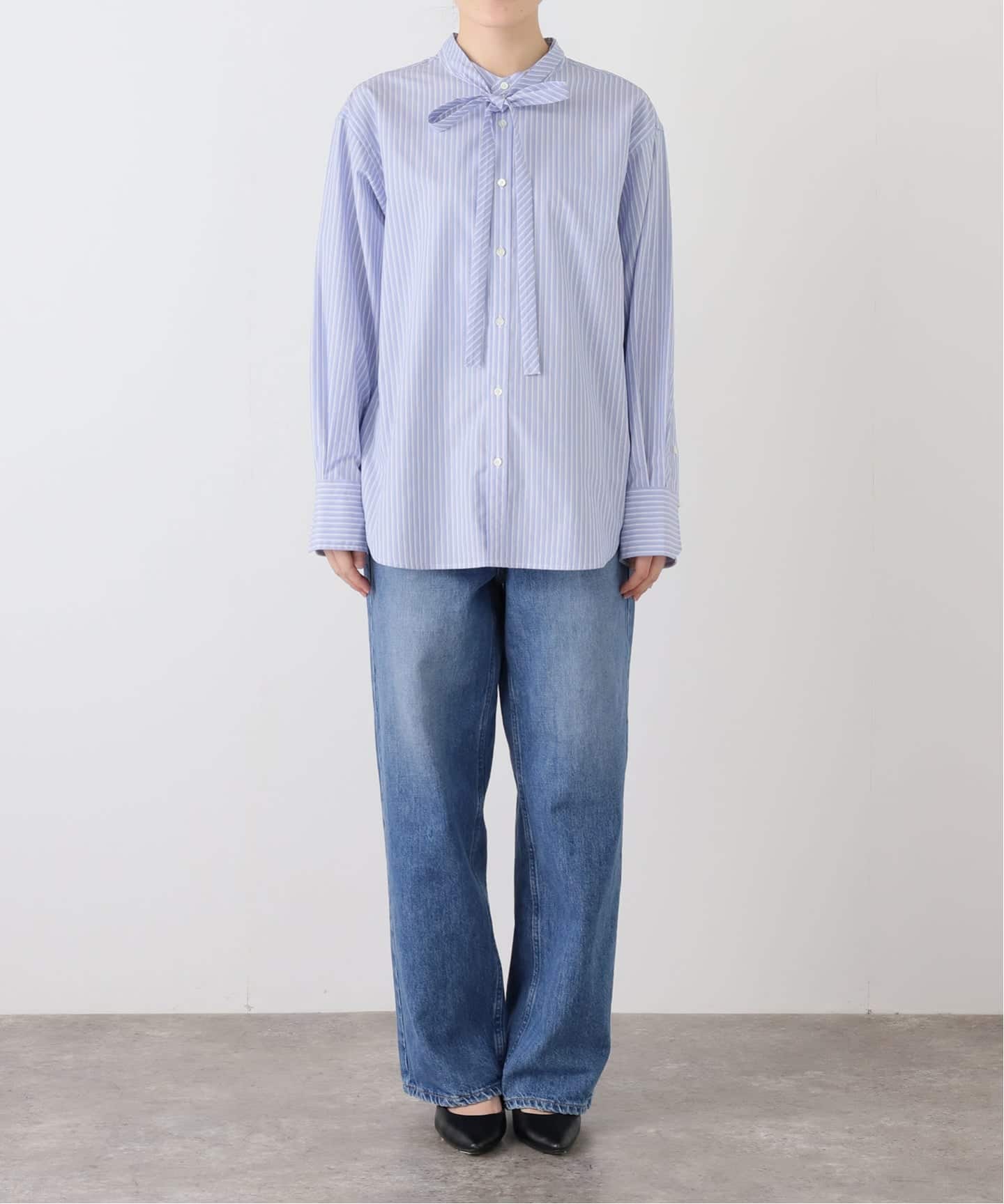 コットンブロード2WAY ボウタイブラウス（シャツ／ブラウス）｜SLOBE