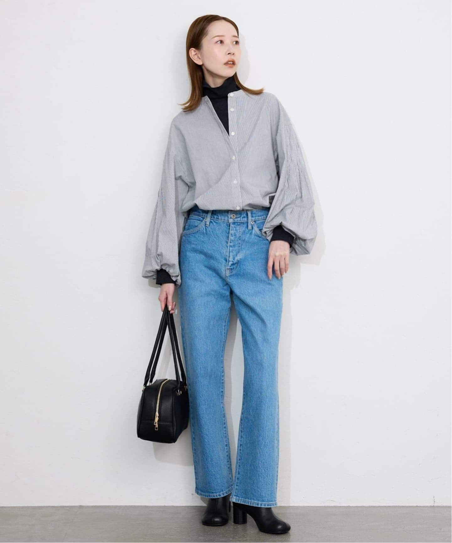 WEB限定/追加予約》ピンタックバルーンスリーブブラウス（シャツ