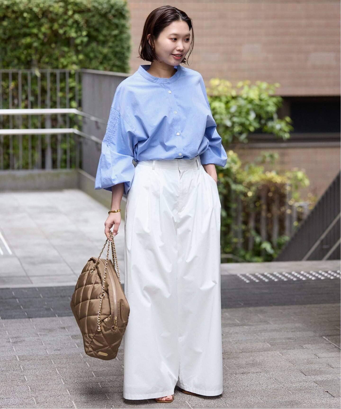 WEB限定/追加》ピンタックバルーンスリーブブラウス（シャツ／ブラウス