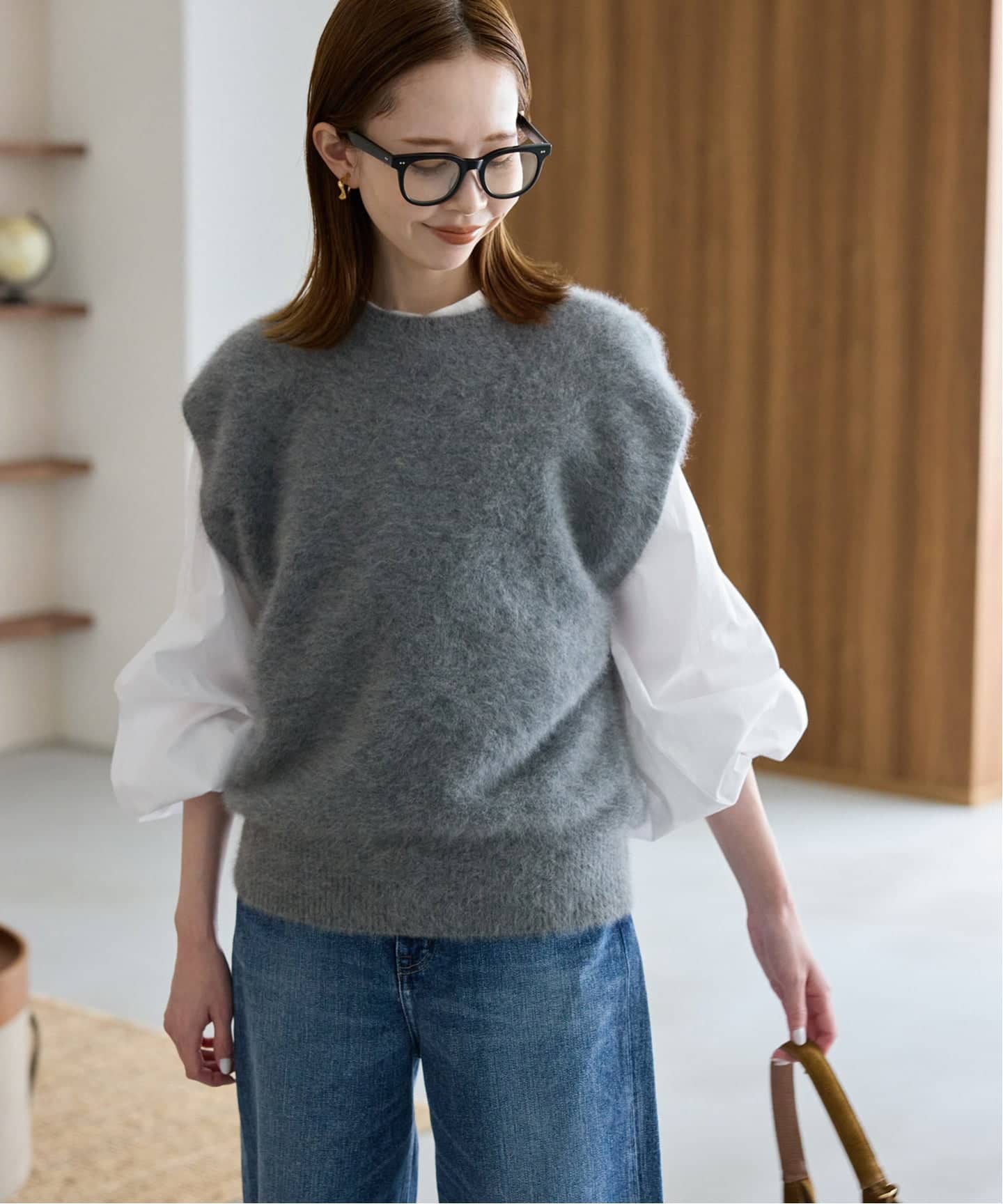 WEB限定/追加2予約》ピンタックバルーンスリーブブラウス（シャツ