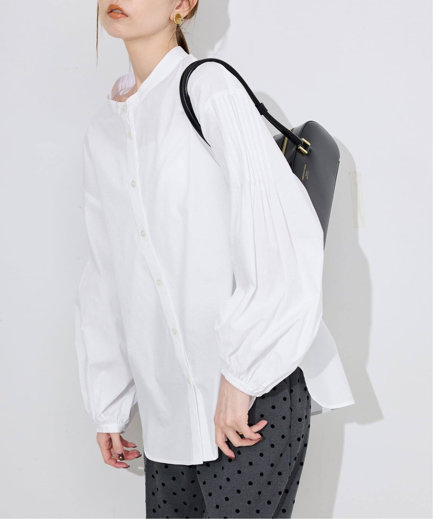 WEB限定/追加2予約》ピンタックバルーンスリーブブラウス（シャツ