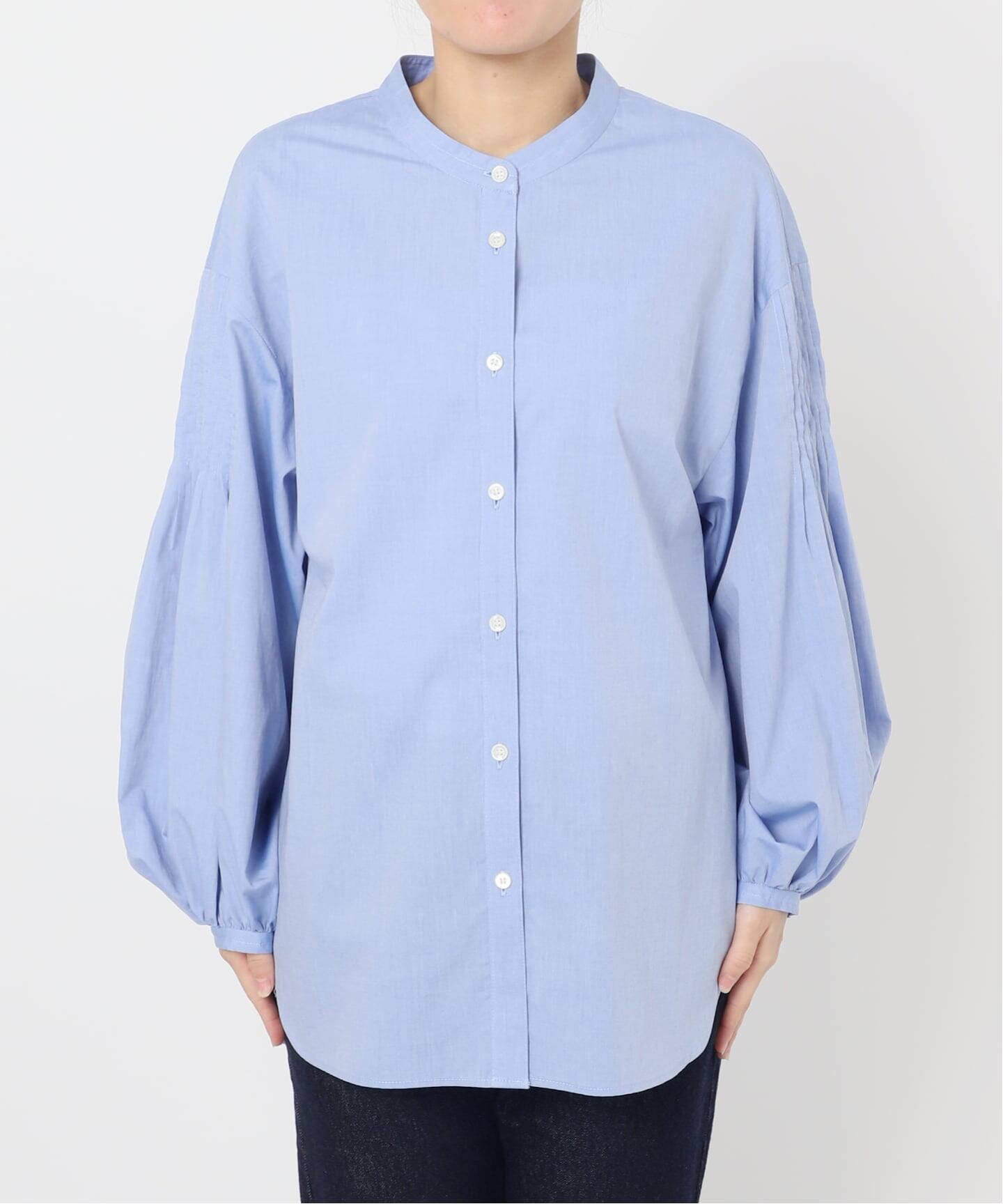 SLOBE IENA ピンクタックバルーンスリーブシャツ☆ タグ付き。 WEB限定/追加2予約》ピンタックバルーンスリーブブラウス（シャツ