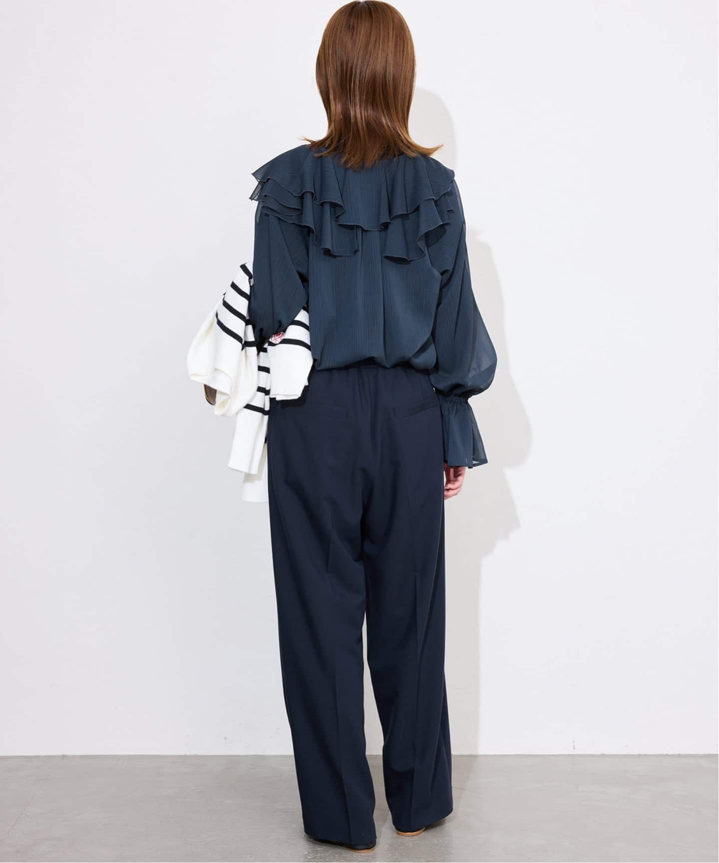 フロントスキッパーラッフルブラウス（シャツ／ブラウス）｜SLOBE IENA