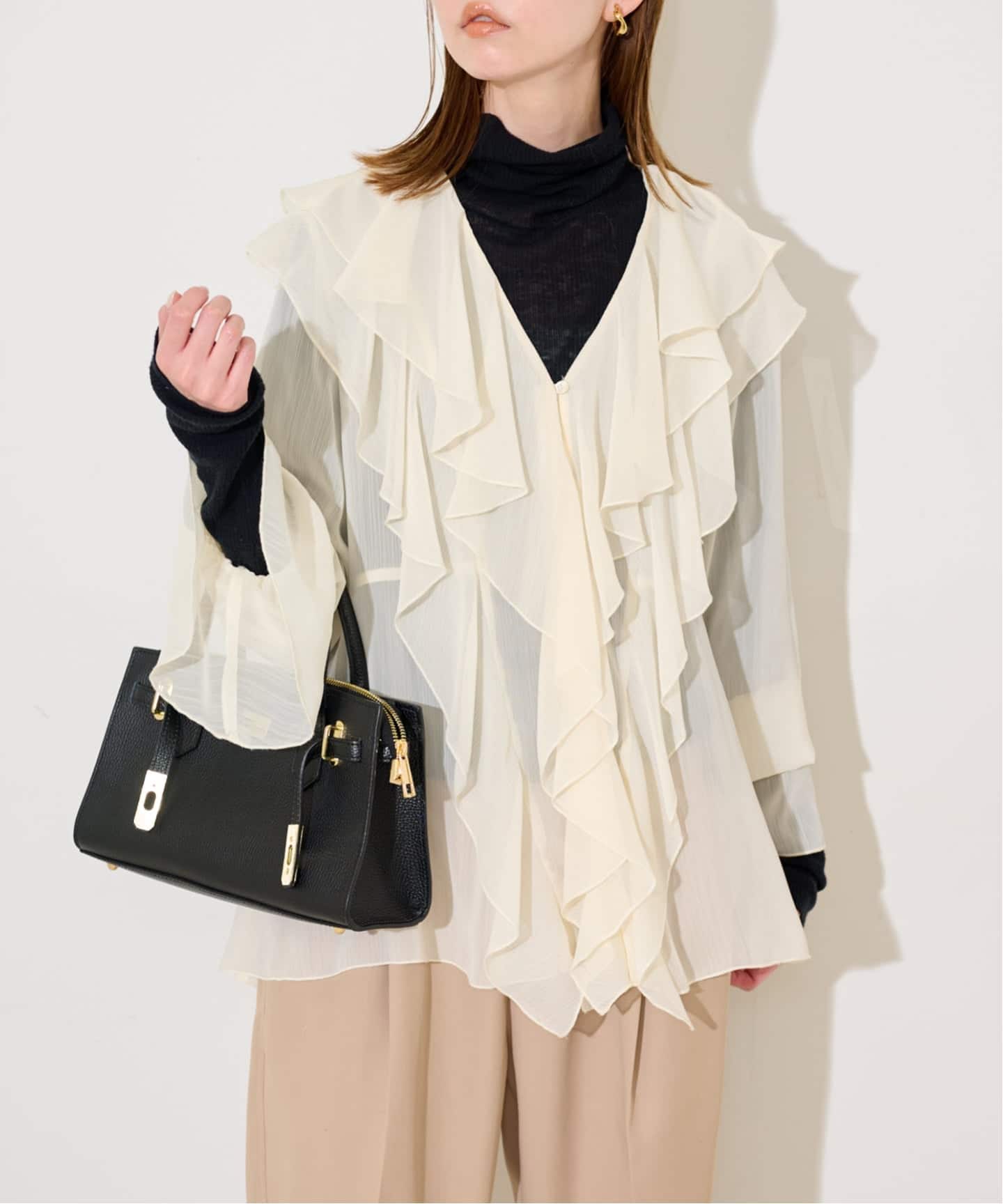 フリルフリルブラウス（シャツ／ブラウス）｜SLOBE IENA（スローブ