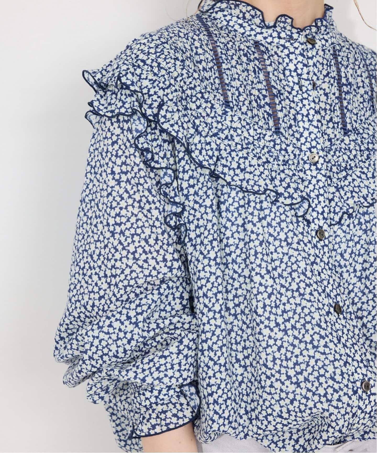 WEB限定/追加2》フリルピンタックブラウス（シャツ／ブラウス）｜SLOBE