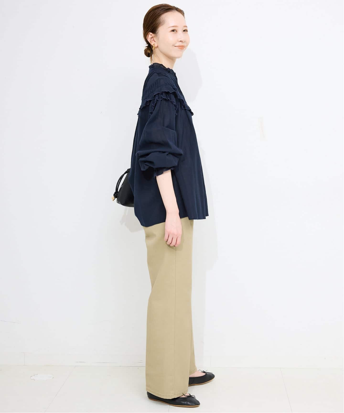 WEB限定/追加3》フリルピンタックブラウス（シャツ／ブラウス）｜SLOBE