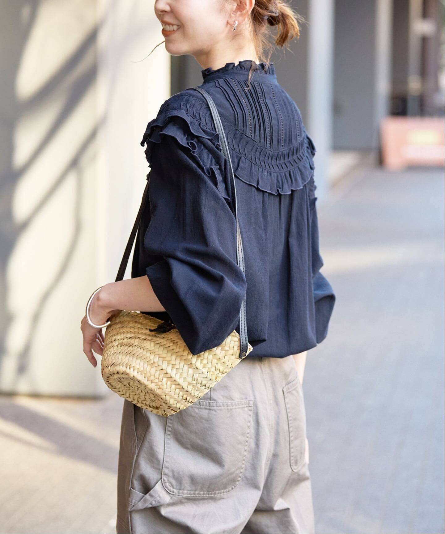 WEB限定/追加3》フリルピンタックブラウス（シャツ／ブラウス）｜SLOBE