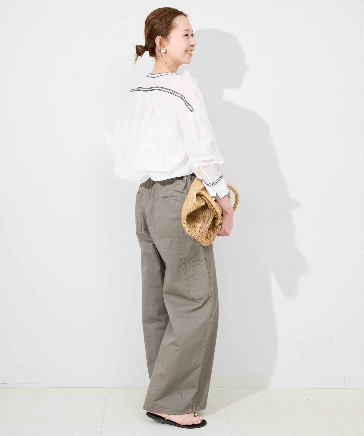 シャーリングシシュウスキッパーブラウス（シャツ／ブラウス