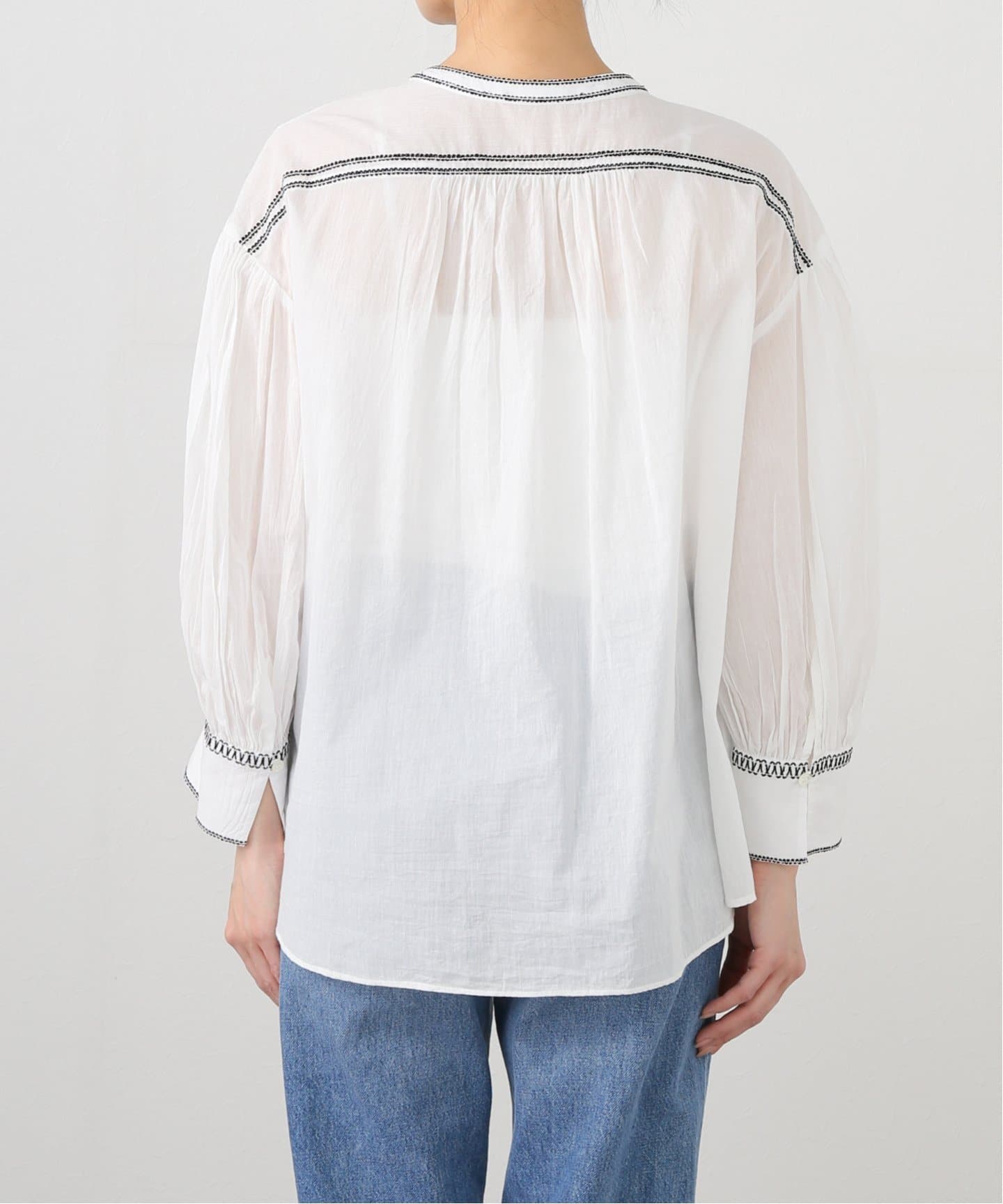 シャーリングシシュウスキッパーブラウス（シャツ／ブラウス）｜SLOBE