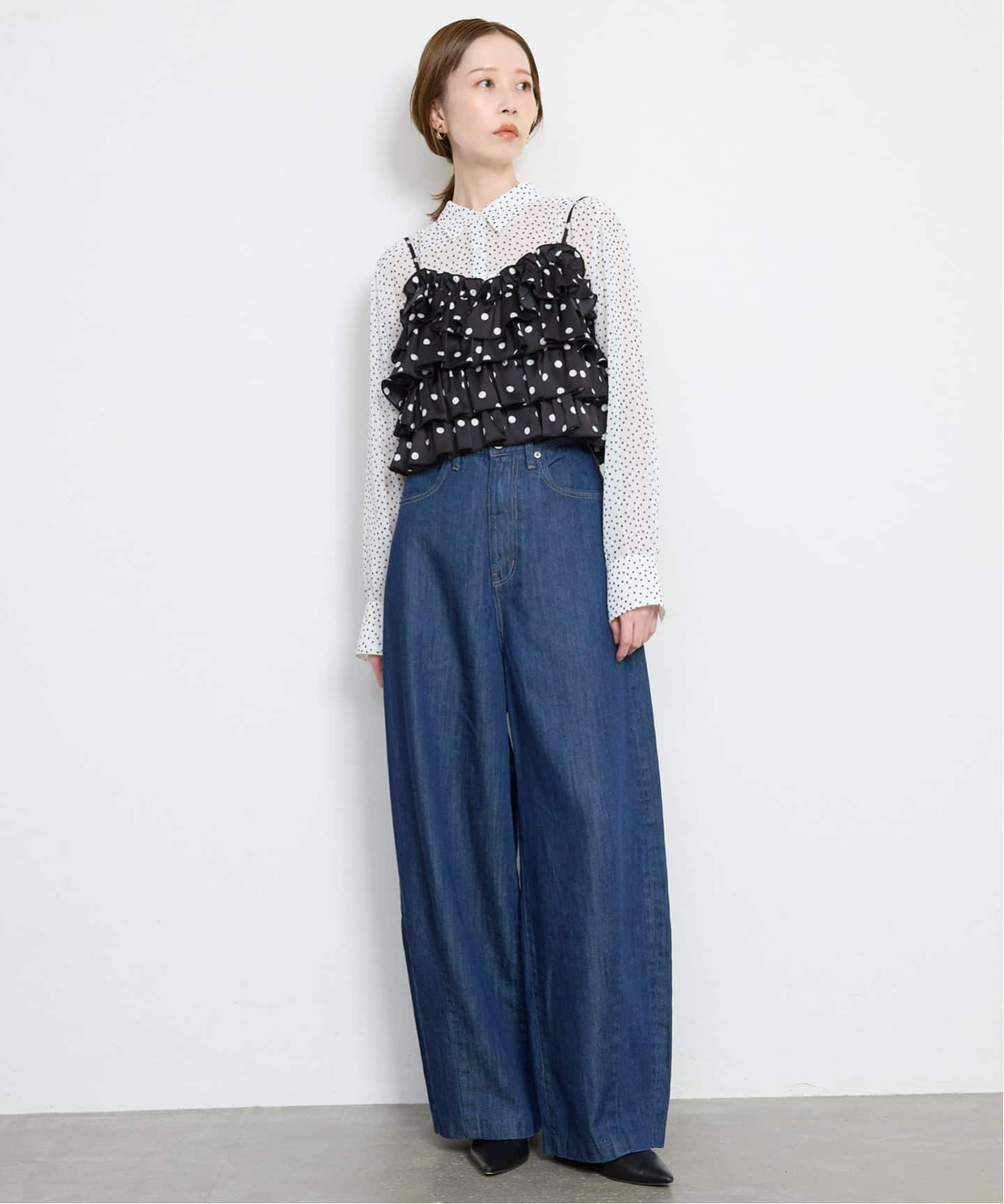 Jeu de Coeurs & Pois】ドットキャミ（シャツ／ブラウス）｜SLOBE IENA