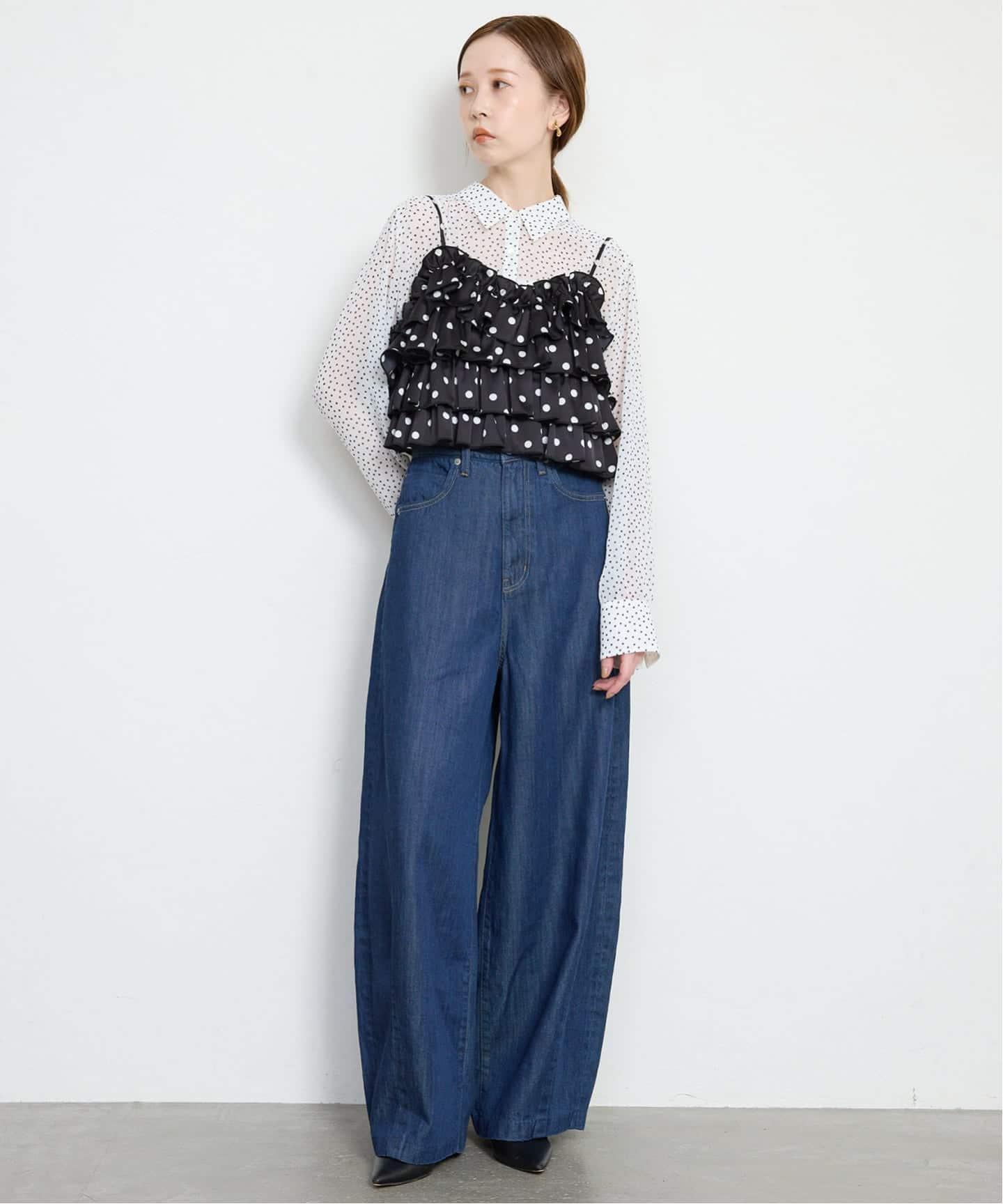 Jeu de Coeurs & Pois】ドットキャミ（シャツ／ブラウス）｜SLOBE IENA