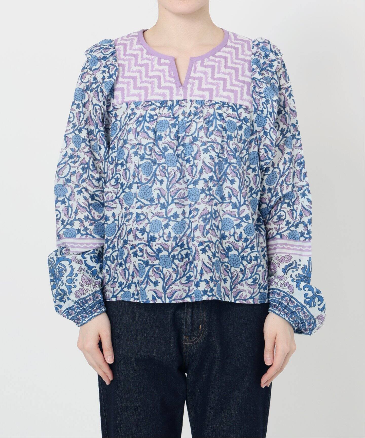 SLOBE IENA インドパネルブラウス