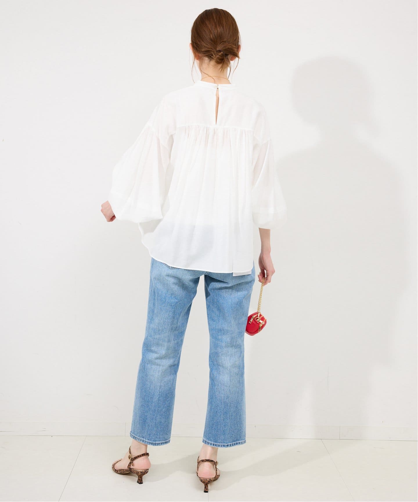 シアーボリュームスリーブブラウス（シャツ／ブラウス）｜SLOBE IENA