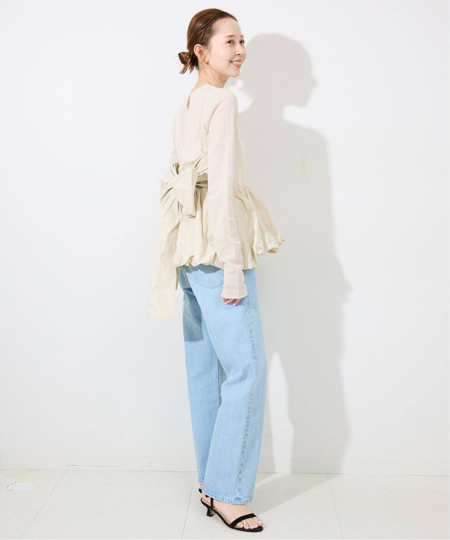slobeiena バルーンキャミソール WEB/一部店舗限定》ribbon バルーンキャミ（シャツ／ブラウス