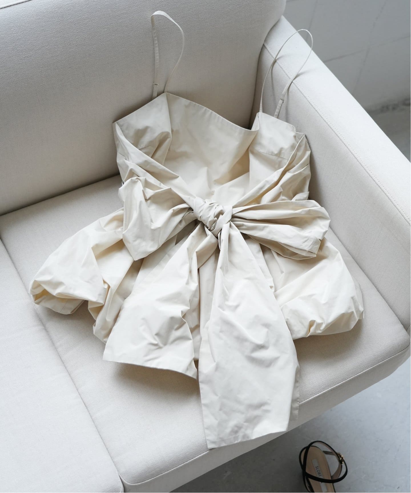 SLOBE IENA バルーンキャミ　試着のみ WEB/一部店舗限定》ribbon バルーンキャミ（シャツ／ブラウス