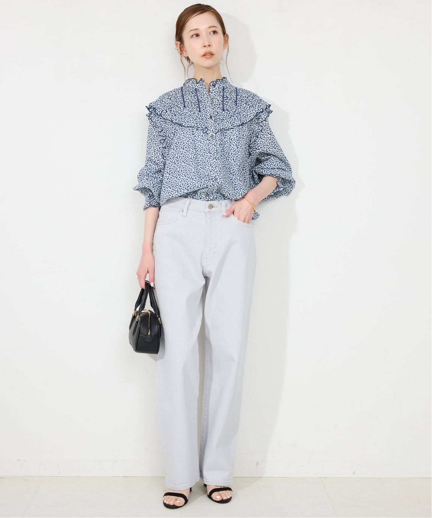 WEB限定》フリルピンタックブラウス（シャツ／ブラウス）｜SLOBE IENA