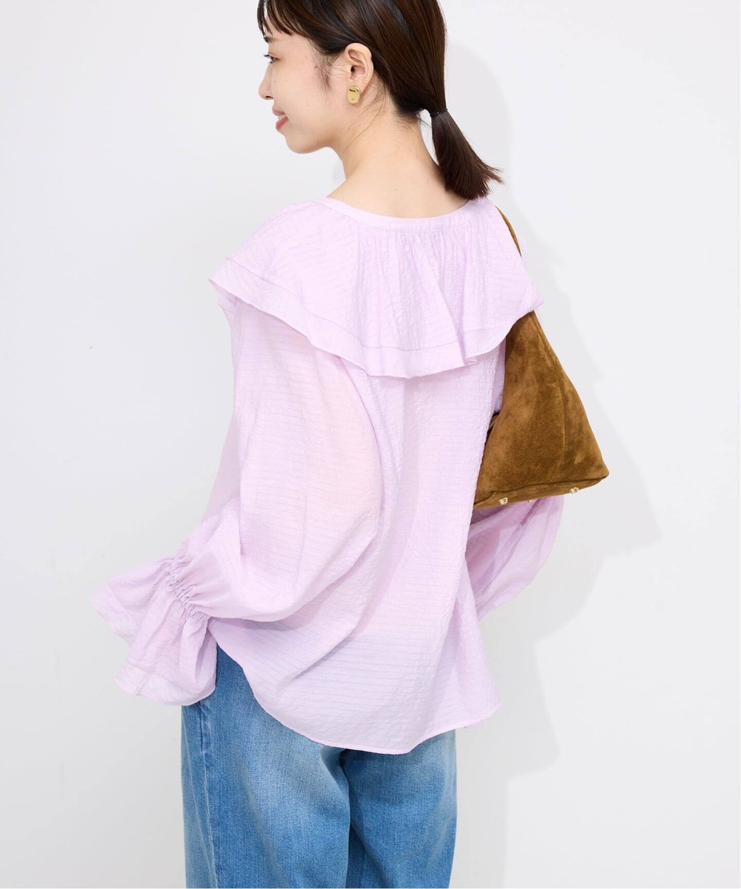 新品 SLOBE IENA レースアップブラウス レースアップシャツブラウス（シャツ／ブラウス）｜SLOBE IENA