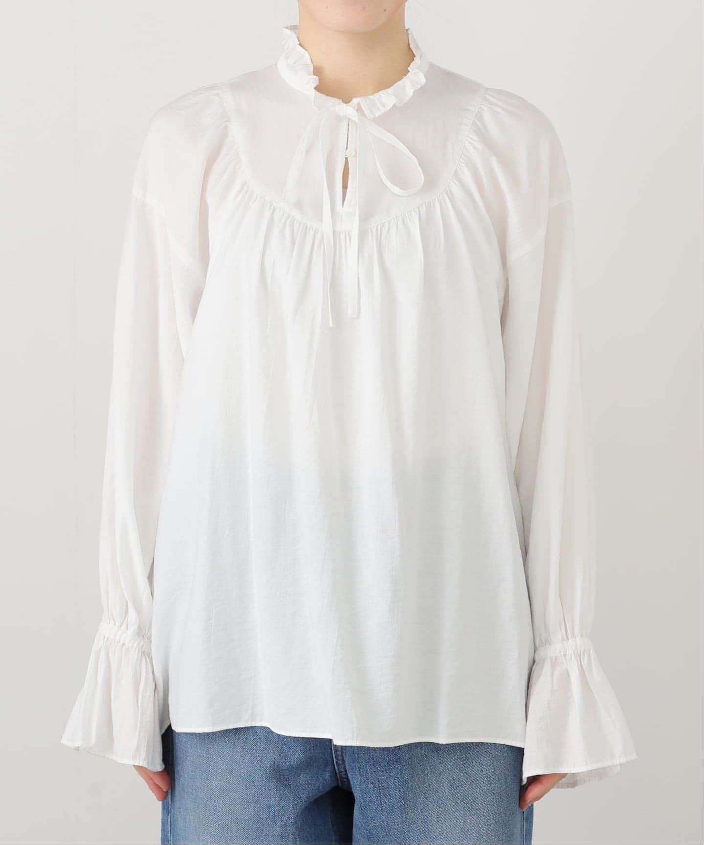 スローブ イエナ（SLOBE IENA）/ブザムギャザーブラウス ブザムギャザーブラウス（シャツ／ブラウス）｜SLOBE IENA（スローブ