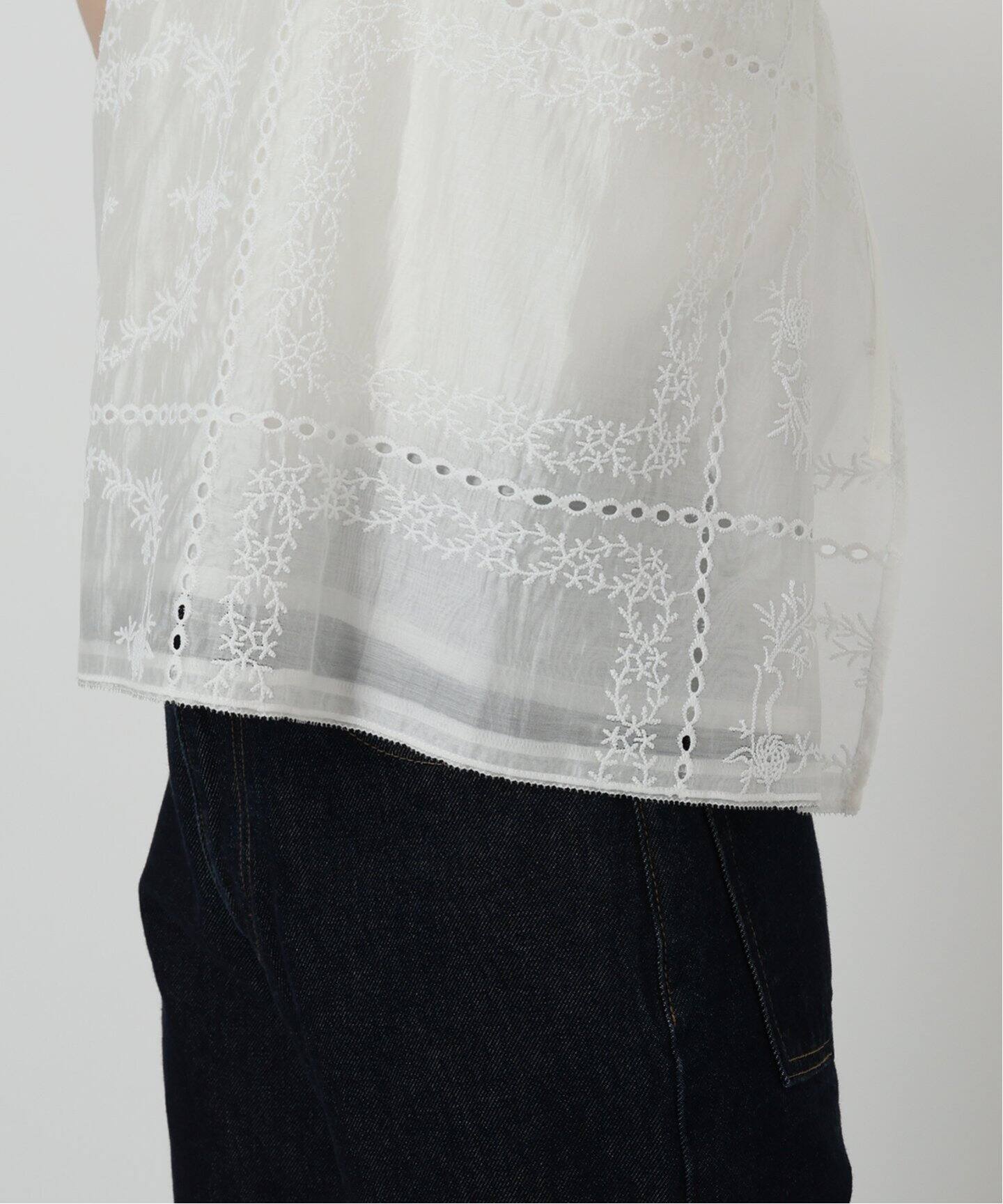 シアー刺繍キャミブラウス（シャツ／ブラウス）｜SLOBE IENA