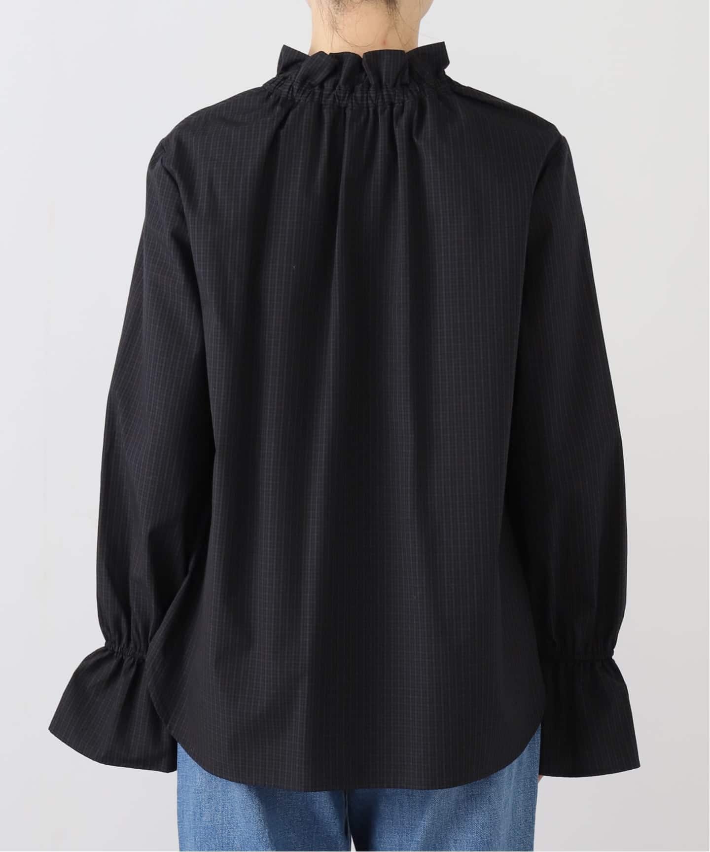 コットンチェックフリルブラウス（シャツ／ブラウス）｜SLOBE IENA