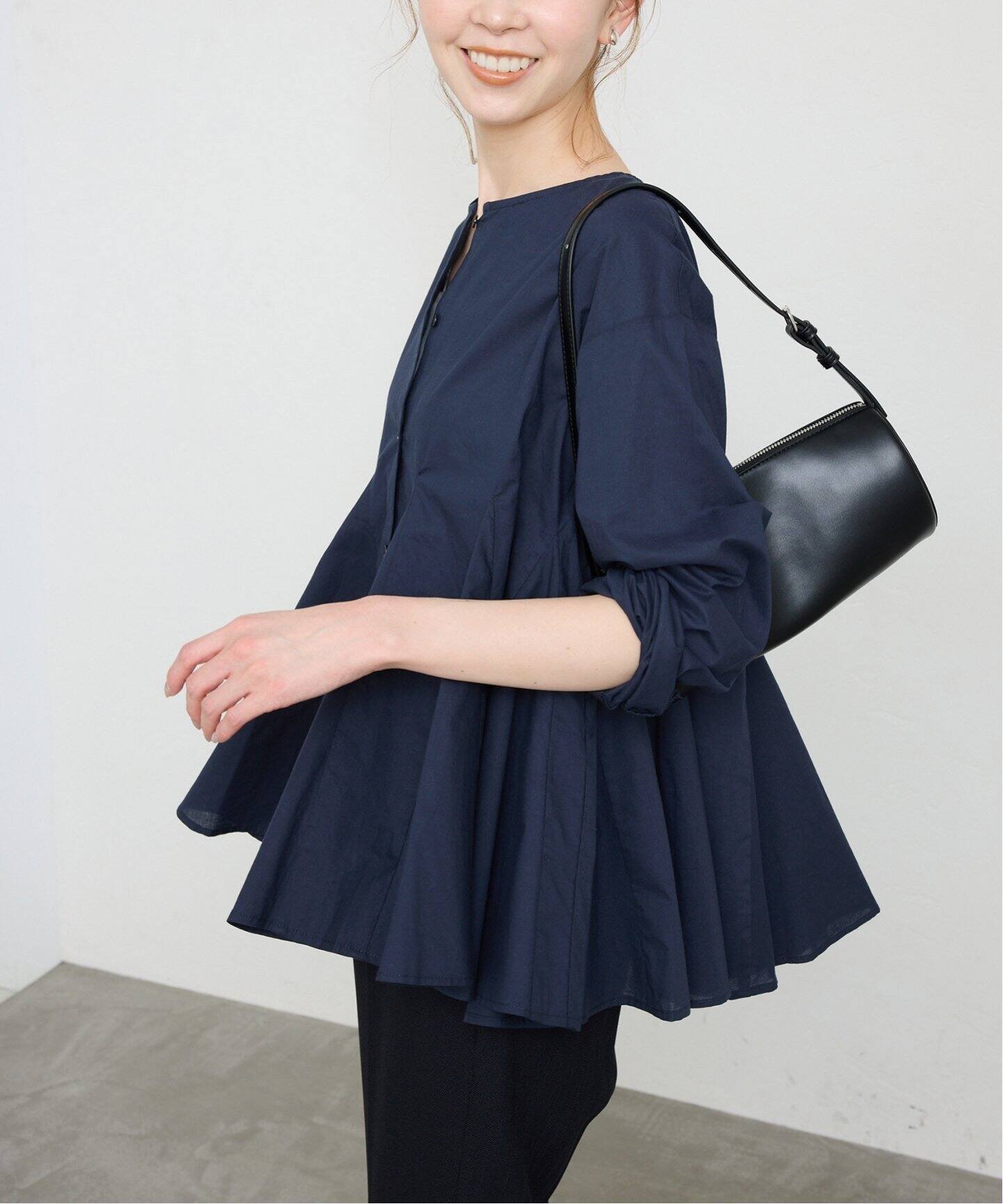 WEB限定/追加》パネルフレアーブラウス（シャツ／ブラウス）｜SLOBE