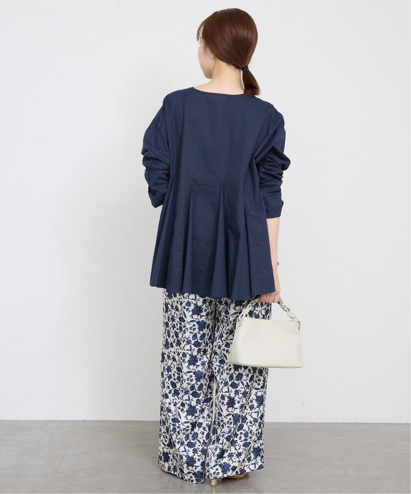 WEB限定/追加》パネルフレアーブラウス（シャツ／ブラウス）｜SLOBE